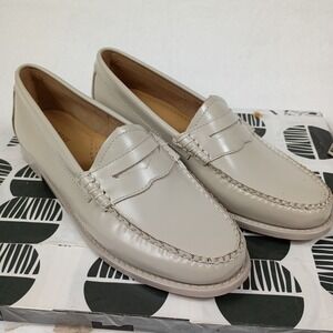 GH Bass Whitney Weejuns Womens Penny Loafers Sand Leather 9.5M BAX4W945